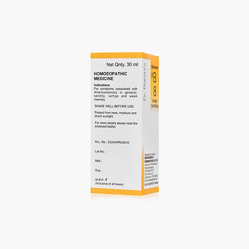 Bakson Homeopathic B08 Drop (30ml) for Restores Cell Elasticity